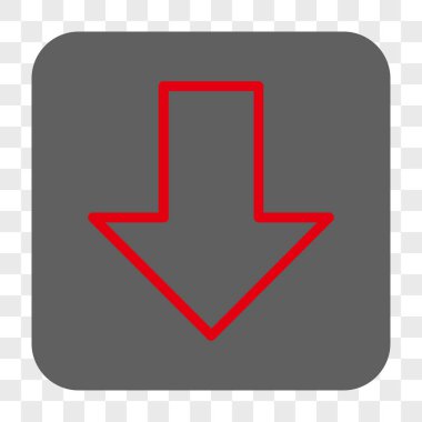 Yuvarlatılmış Kare düğme aşağı ok