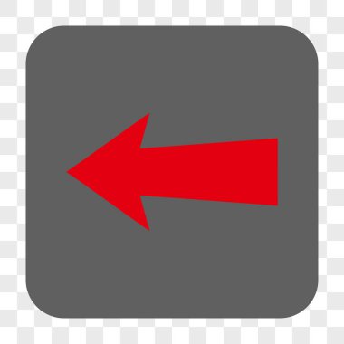 Ok sol yuvarlak kare düğme