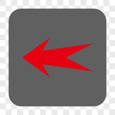 Ok sol yuvarlak kare düğme