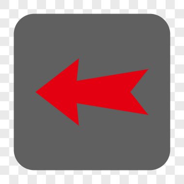 Ok sol yuvarlak kare düğme