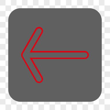 Ok sol yuvarlak kare düğme