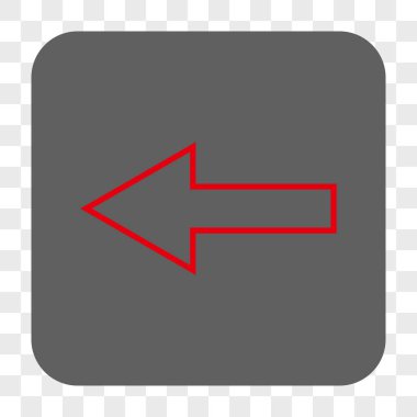 Ok sol yuvarlak kare düğme