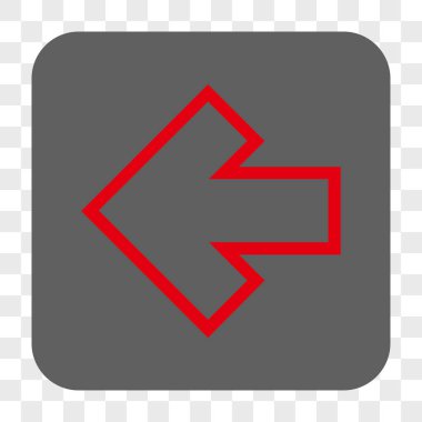 Ok sol yuvarlak kare düğme