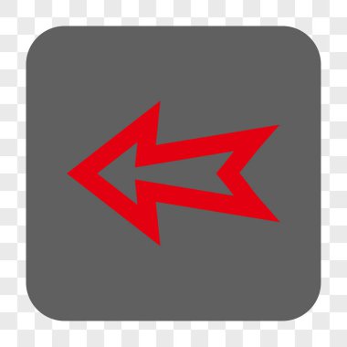 Ok sol yuvarlak kare düğme