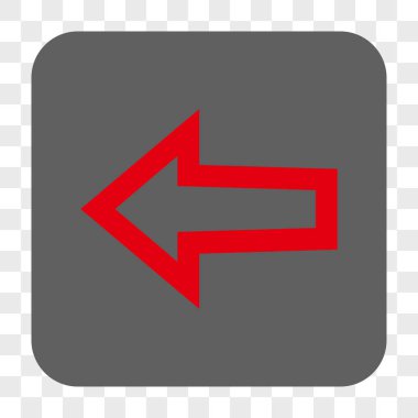 Ok sol yuvarlak kare düğme