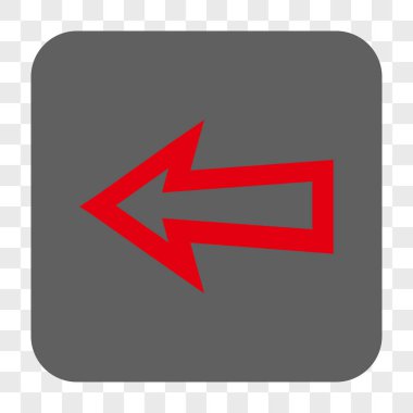 Ok sol yuvarlak kare düğme