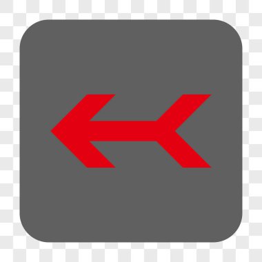 Ok sol yuvarlak kare düğme