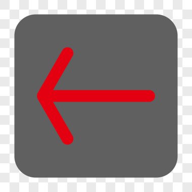 Ok sol yuvarlak kare düğme