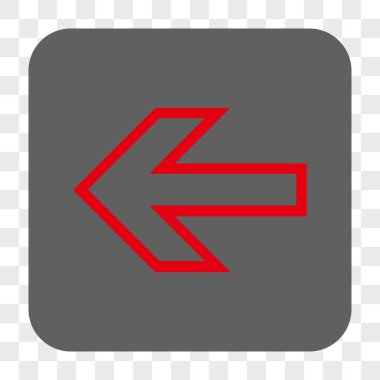 Ok sol yuvarlak kare düğme