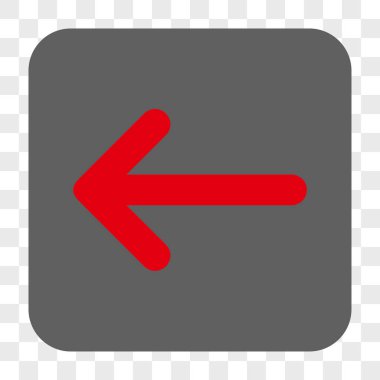 Ok sol yuvarlak kare düğme