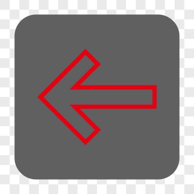 Ok sol yuvarlak kare düğme