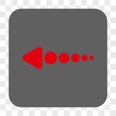 Ok sol yuvarlak kare düğme