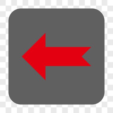 Ok sol yuvarlak kare düğme