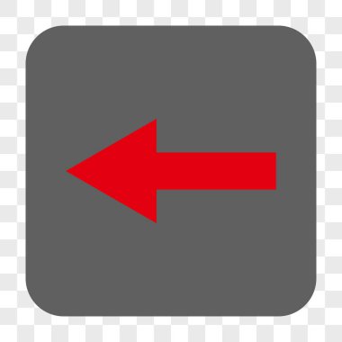 Ok sol yuvarlak kare düğme