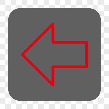 Ok sol yuvarlak kare düğme