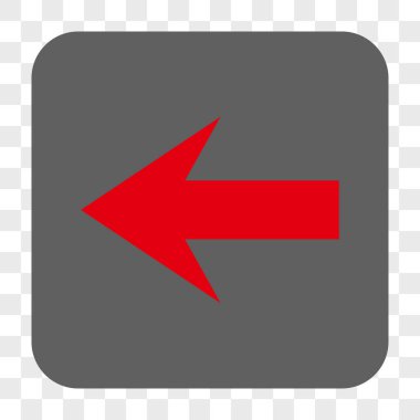 Ok sol yuvarlak kare düğme