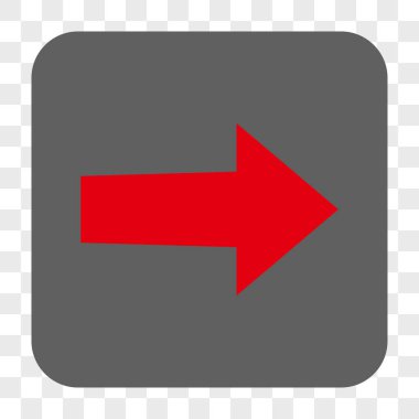 Ok sağ yuvarlak kare düğme