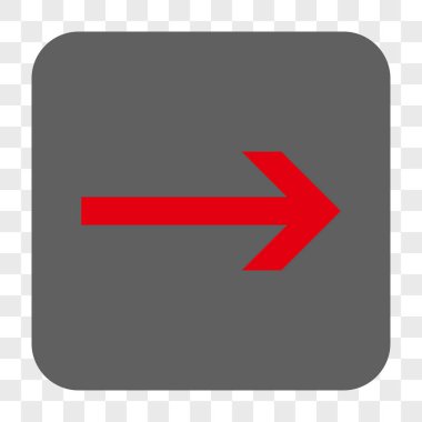 Ok sağ yuvarlak kare düğme