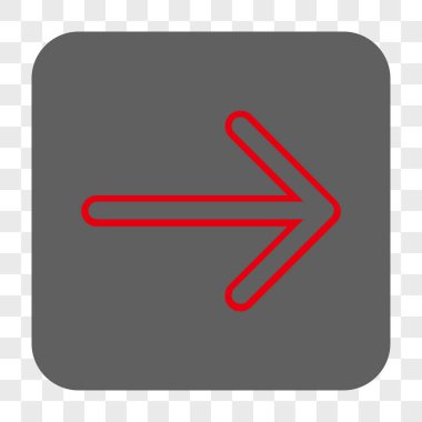 Ok sağ yuvarlak kare düğme