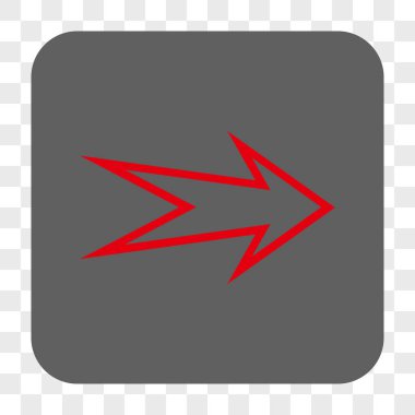 Ok sağ yuvarlak kare düğme