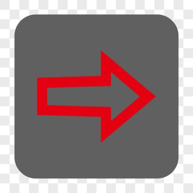 Ok sağ yuvarlak kare düğme