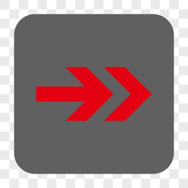 Ok sağ yuvarlak kare düğme