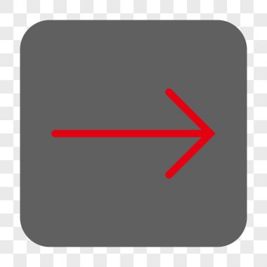 Ok sağ yuvarlak kare düğme