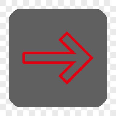 Ok sağ yuvarlak kare düğme