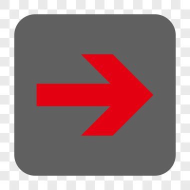 Ok sağ yuvarlak kare düğme