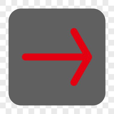 Ok sağ yuvarlak kare düğme