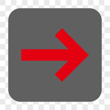 Ok sağ yuvarlak kare düğme