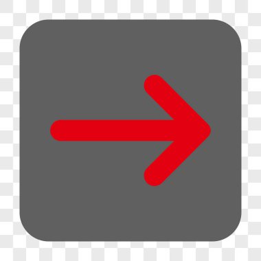 Ok sağ yuvarlak kare düğme