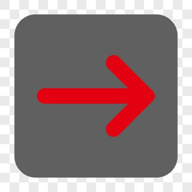 Ok sağ yuvarlak kare düğme