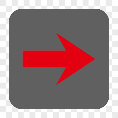 Ok sağ yuvarlak kare düğme