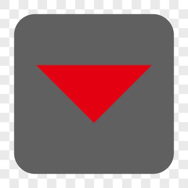 Ok ucu yuvarlatılmış kare düğmesini basılı