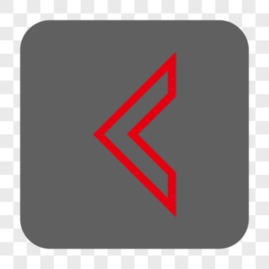 Ok ucu sol yuvarlak kare düğme