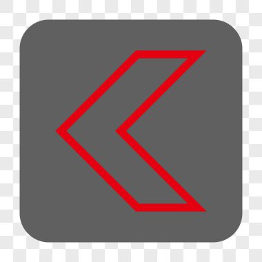 Ok ucu sol yuvarlak kare düğme