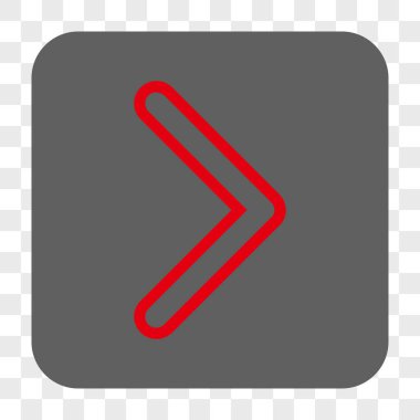 Ok ucu sağ yuvarlak kare düğme