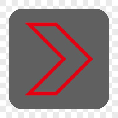 Ok ucu sağ yuvarlak kare düğme