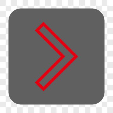 Ok ucu sağ yuvarlak kare düğme