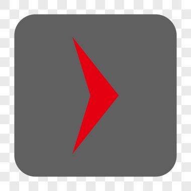 Ok ucu sağ yuvarlak kare düğme