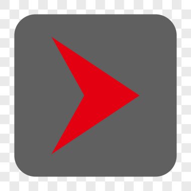 Ok ucu sağ yuvarlak kare düğme