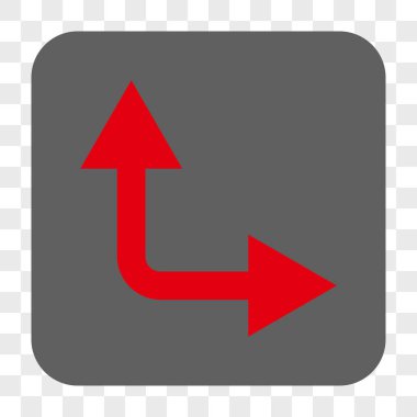 Bifurkasyon ok sağ kadar kare düğme yuvarlak