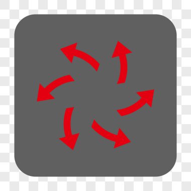 Santrifüj okları yuvarlak kare düğme