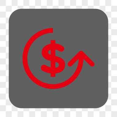 Ters ibraz yuvarlak kare düğme