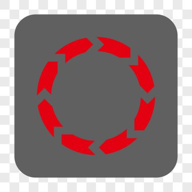 Dolaşım yuvarlak kare düğme