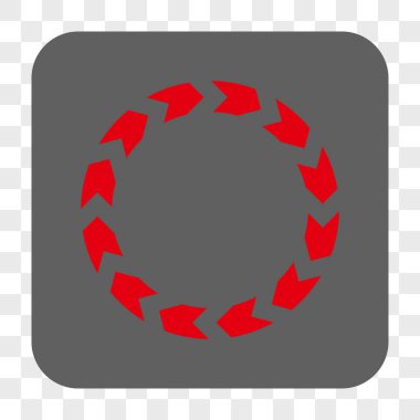 Dolaşım yuvarlak kare düğme