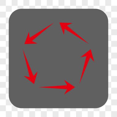 Dolaşım yuvarlak kare düğme