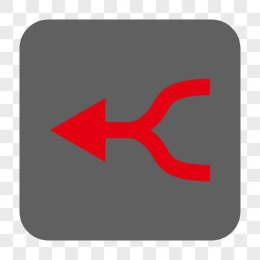 Ok sol yuvarlak kare düğme birleştirmek