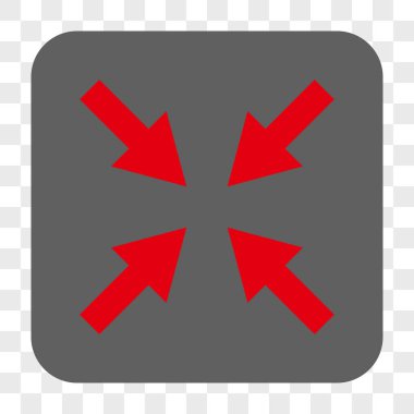 Oklar yuvarlak kare düğmeye basmak